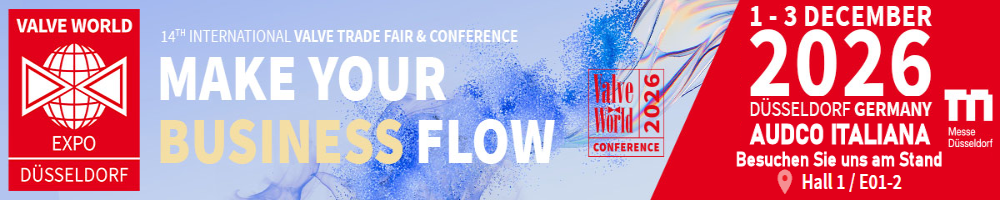 Valve World Expo Dusseldorf 2026 - Besuchen sie uns am stand E01-2 Hall1